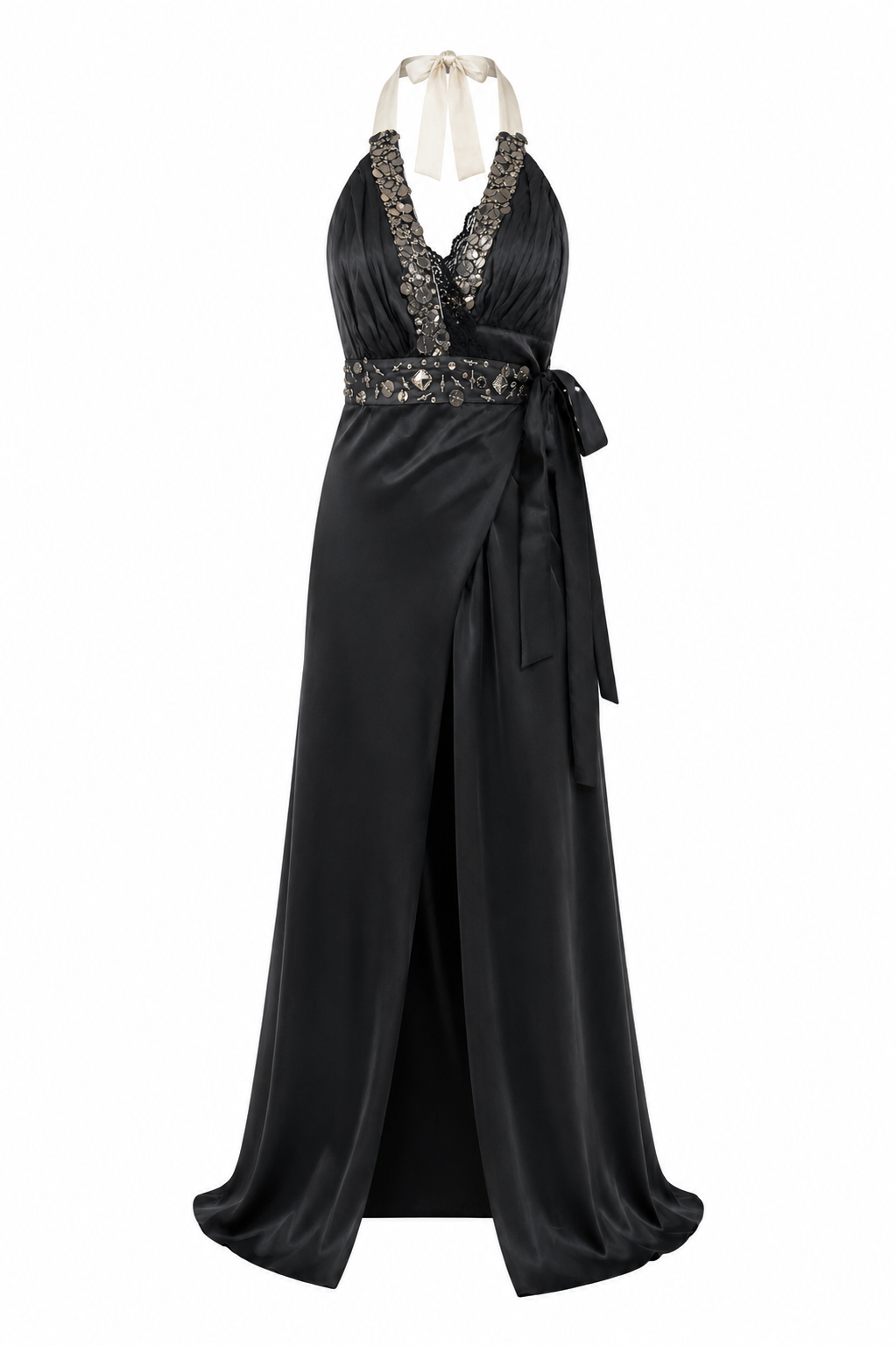 Cinema 100% silk embellished dress