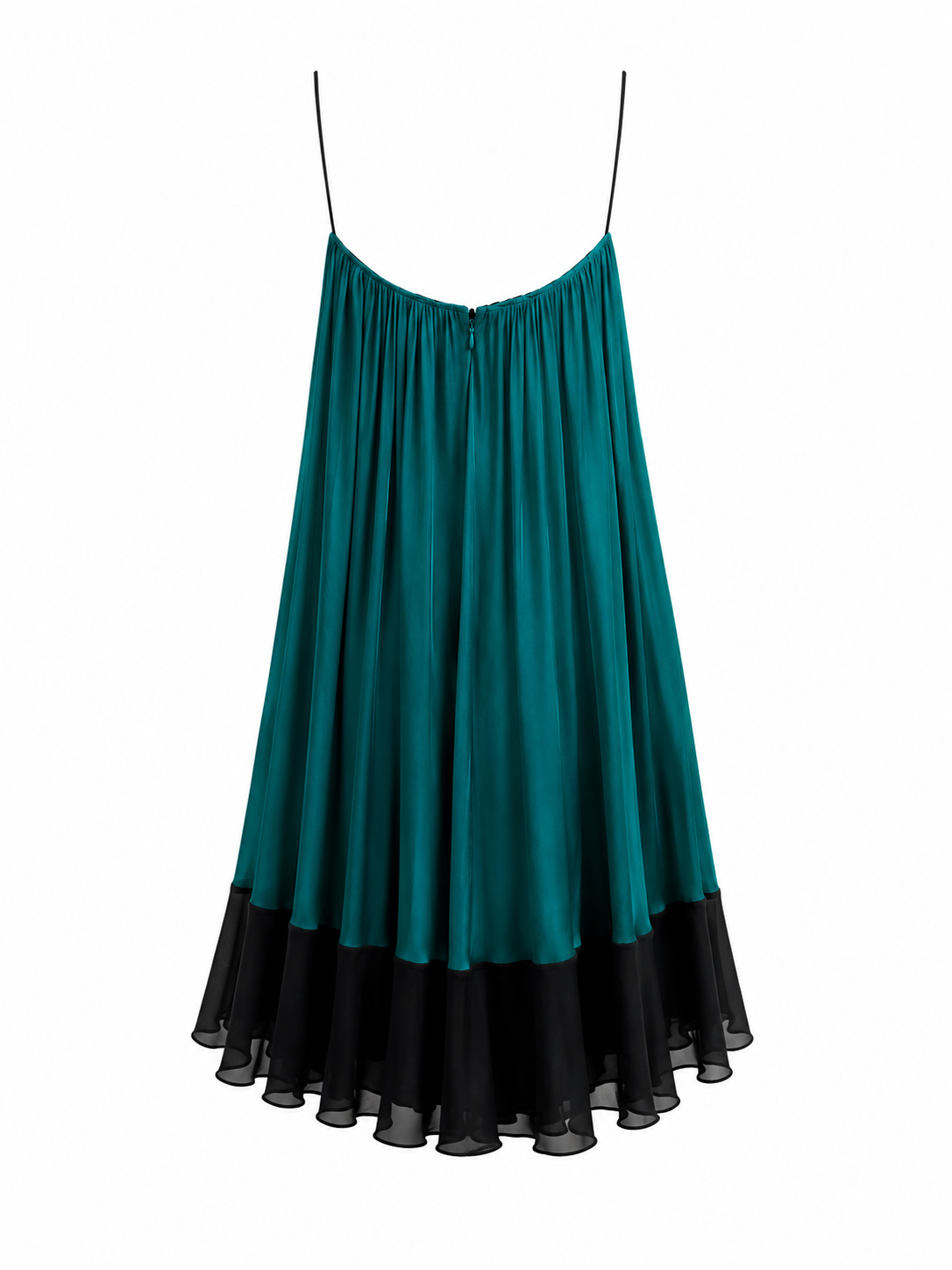 Cinema silk corset flowy dress