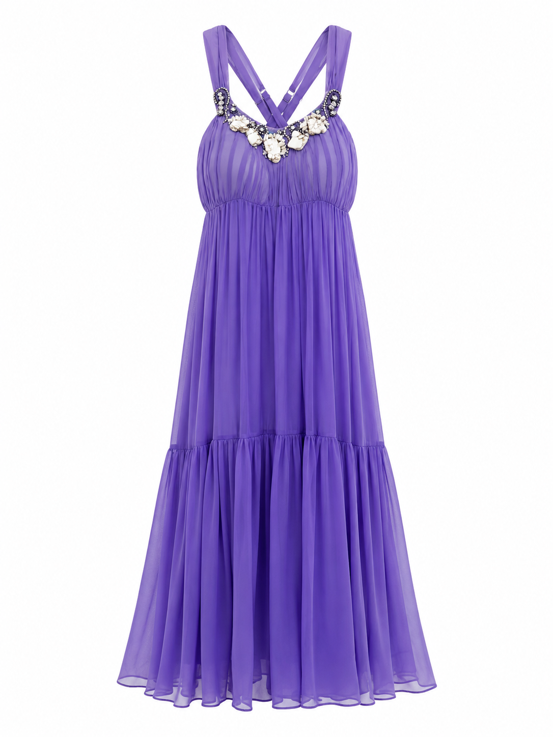 Cinema backless 100% silk summer dress
