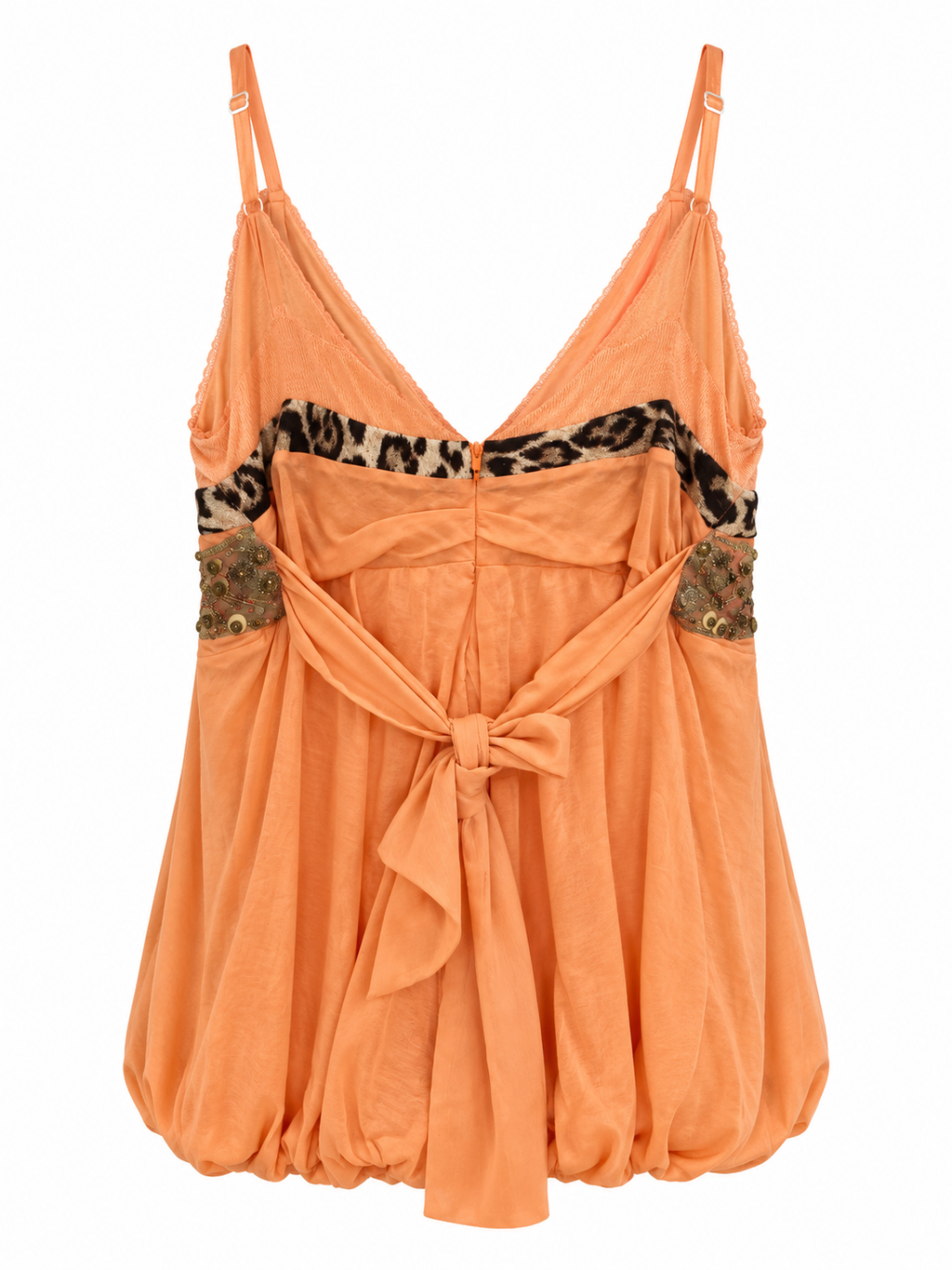 Cinema cotton embellished top with patchwork detail