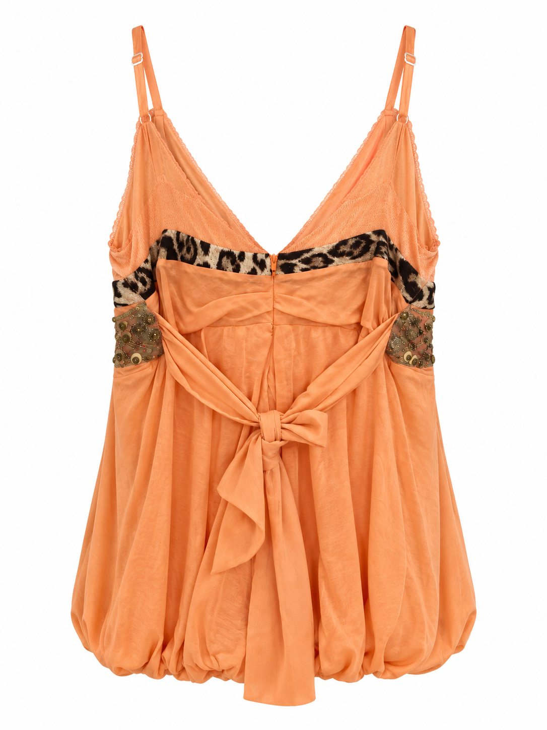 Cinema cotton embellished top with patchwork detail