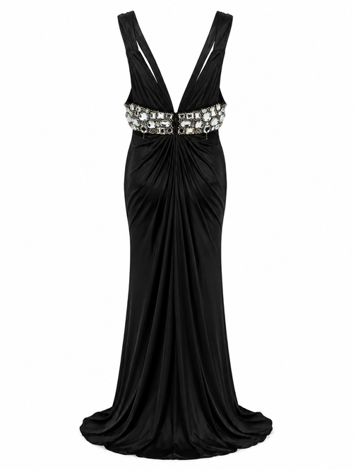 Cinema heavy embroidery gown