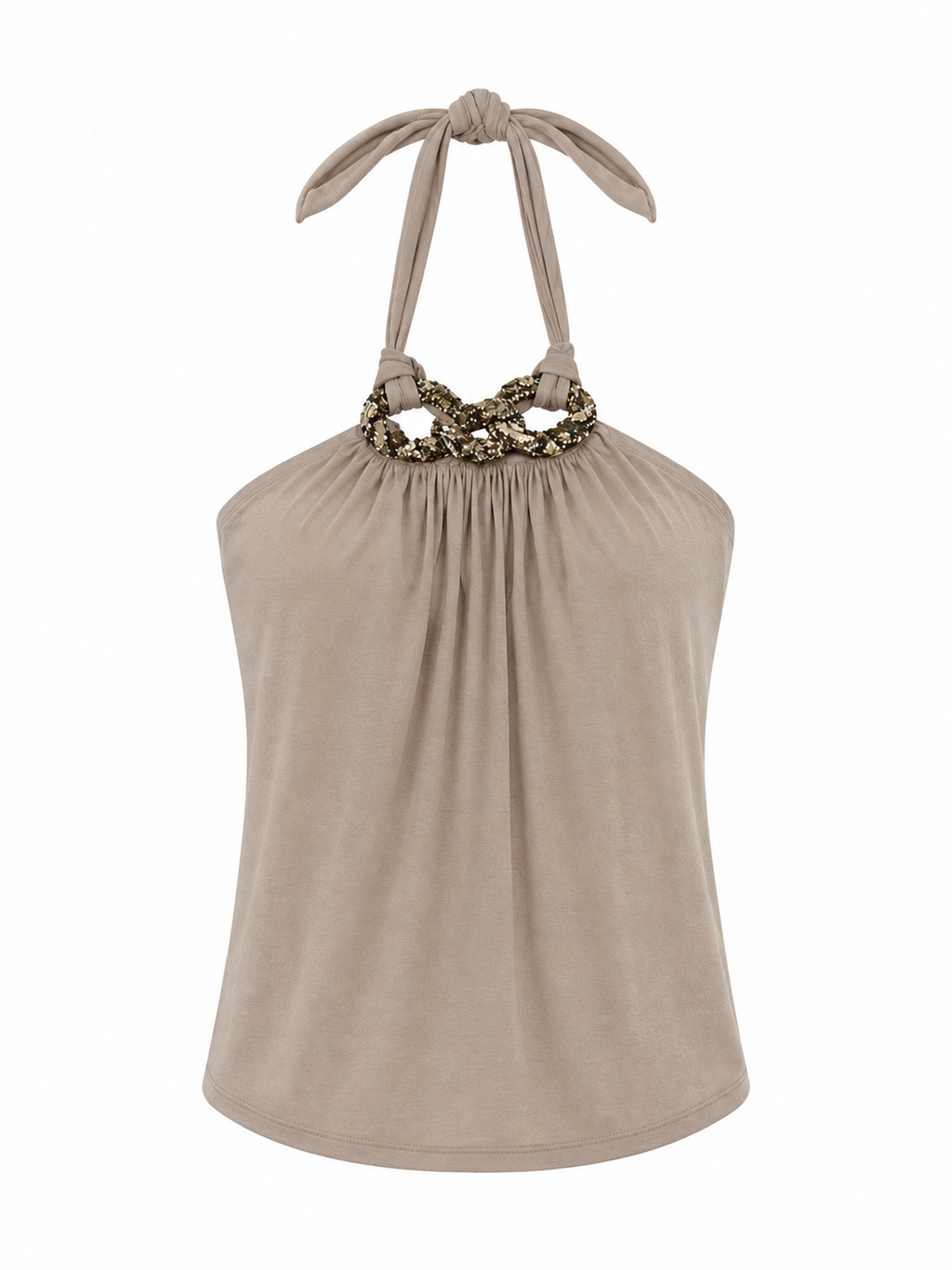 Cinema halter neck backess blouse