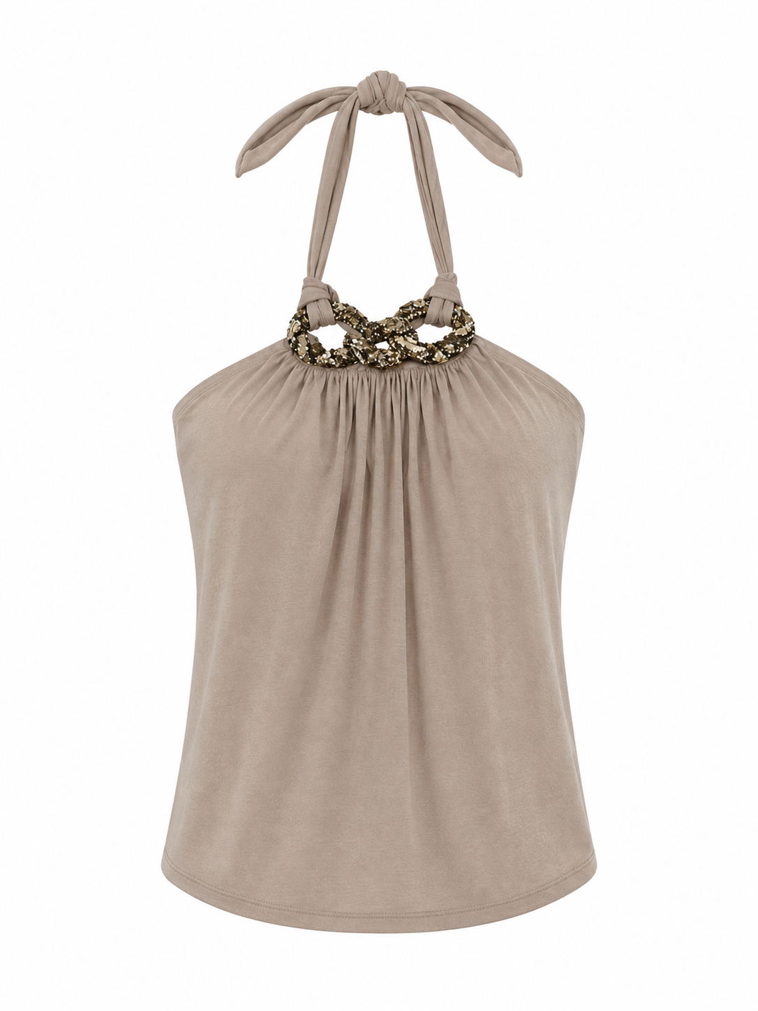 Cinema halter neck backess blouse