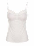 Cinema mesh top with inside bustier- white