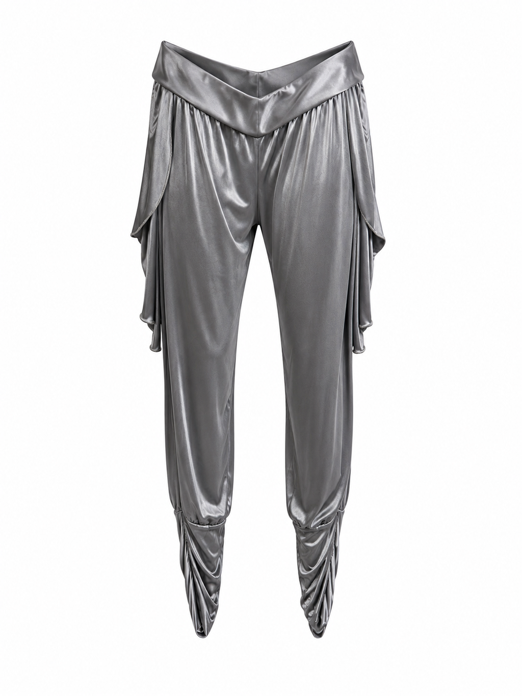 Elastic ruched cinema capris