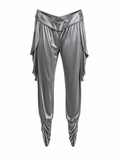 Elastic ruched cinema capris
