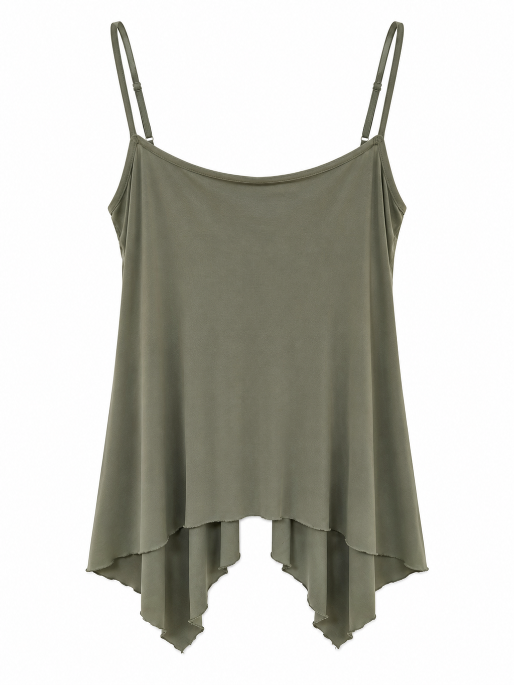 Asymmetrical top with lace detail