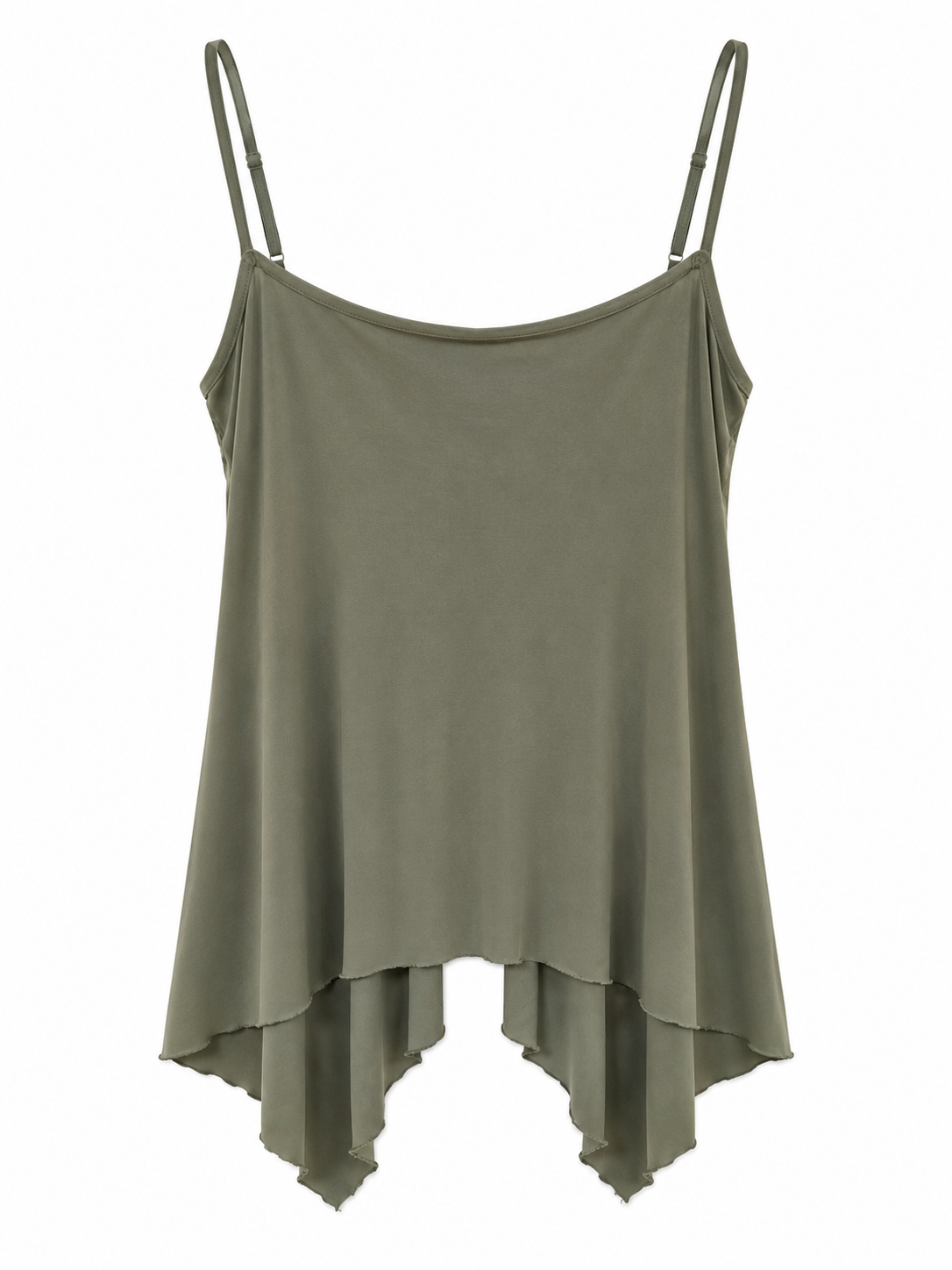 Asymmetrical top with lace detail