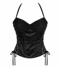 Deadstock taffeta & lace corset