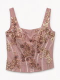 Deadstock hand beaded corset
