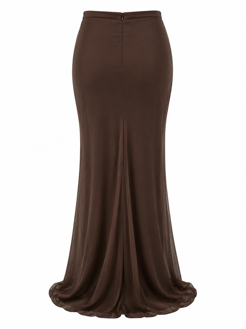 Cinema maxi chiffon skirt