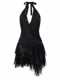 Cinema halter neck backless dress