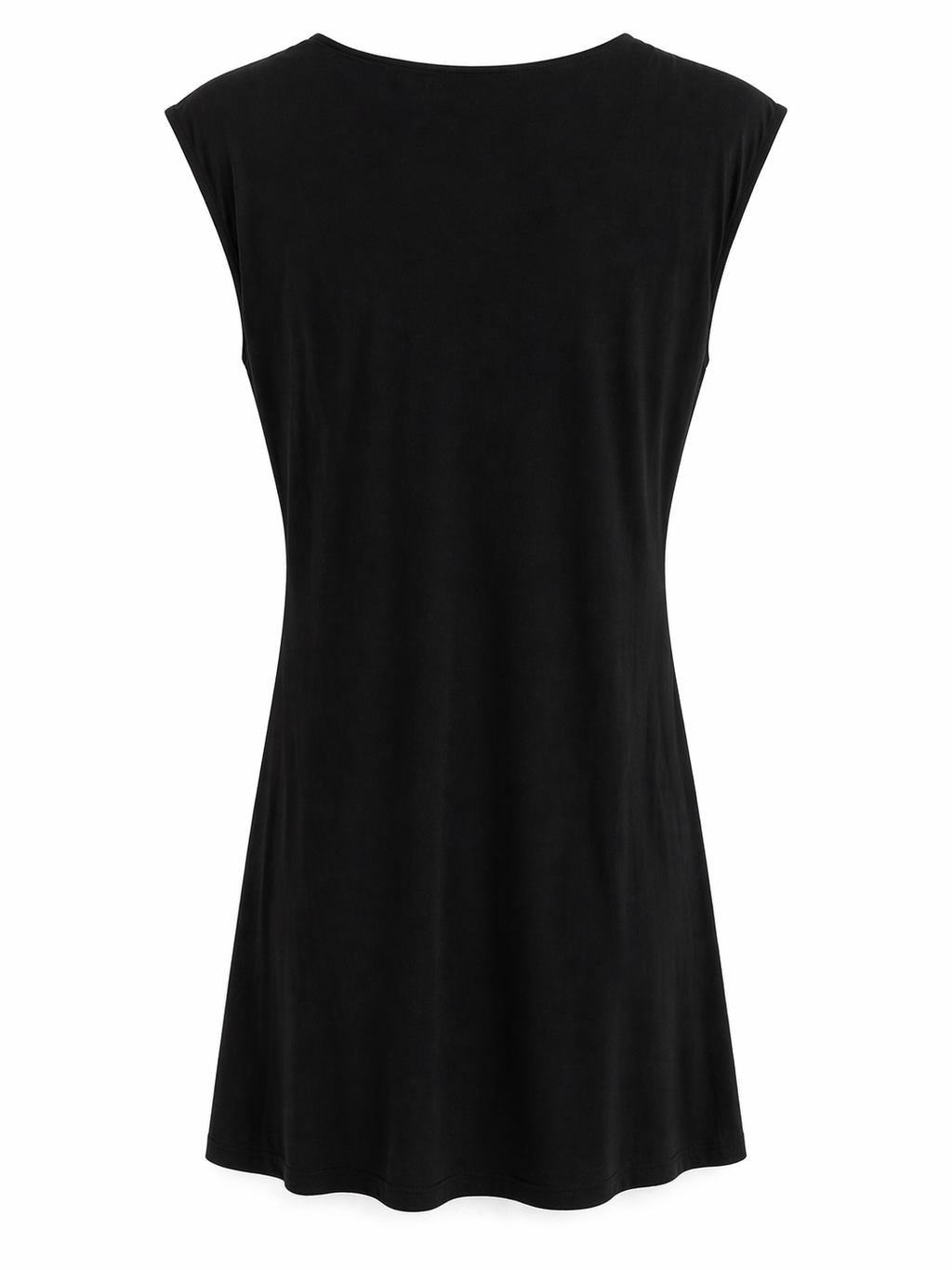 Wrapped mini black dress