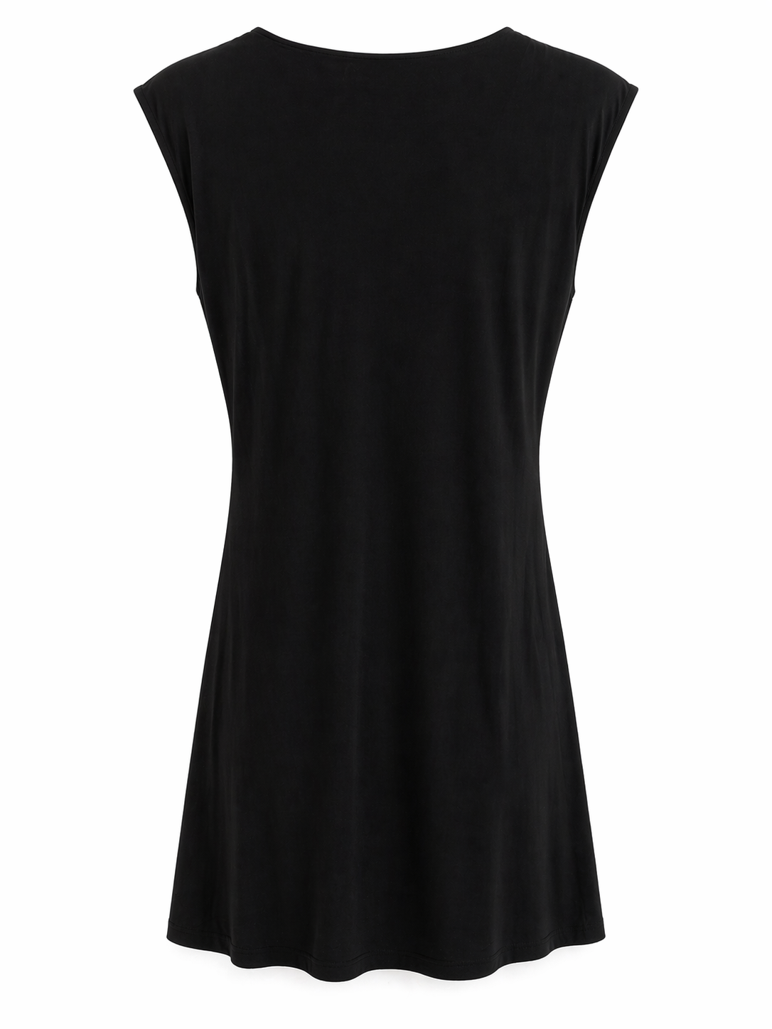 Wrapped mini black dress