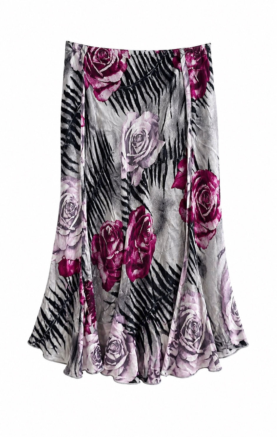 Satin slip skirt