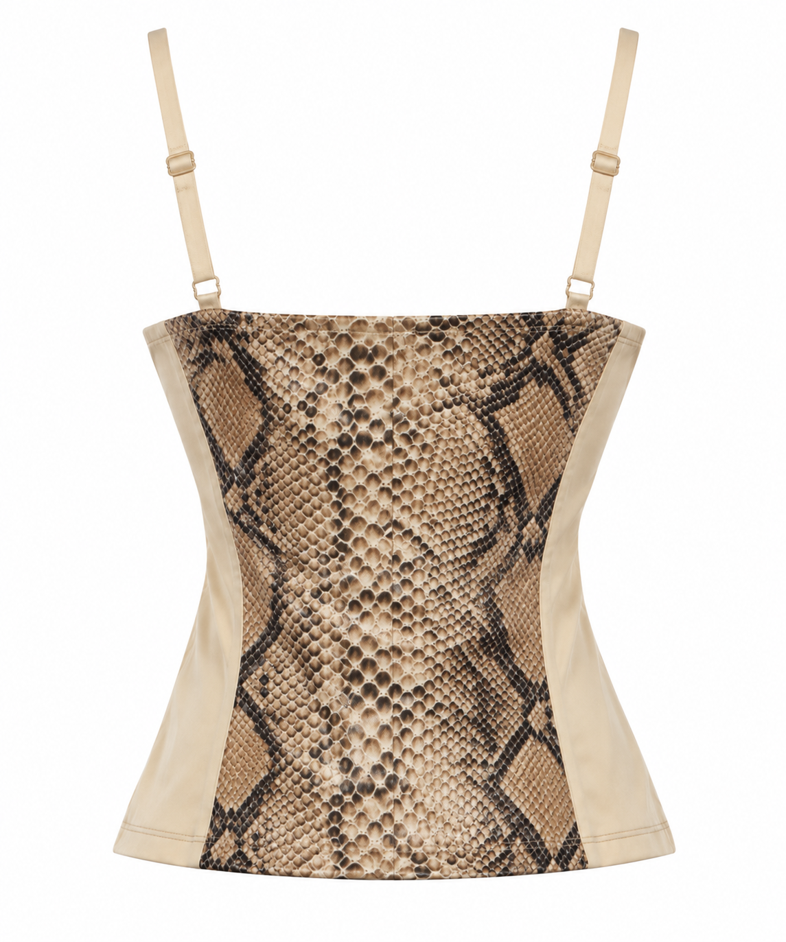 Deadstock snake print corset