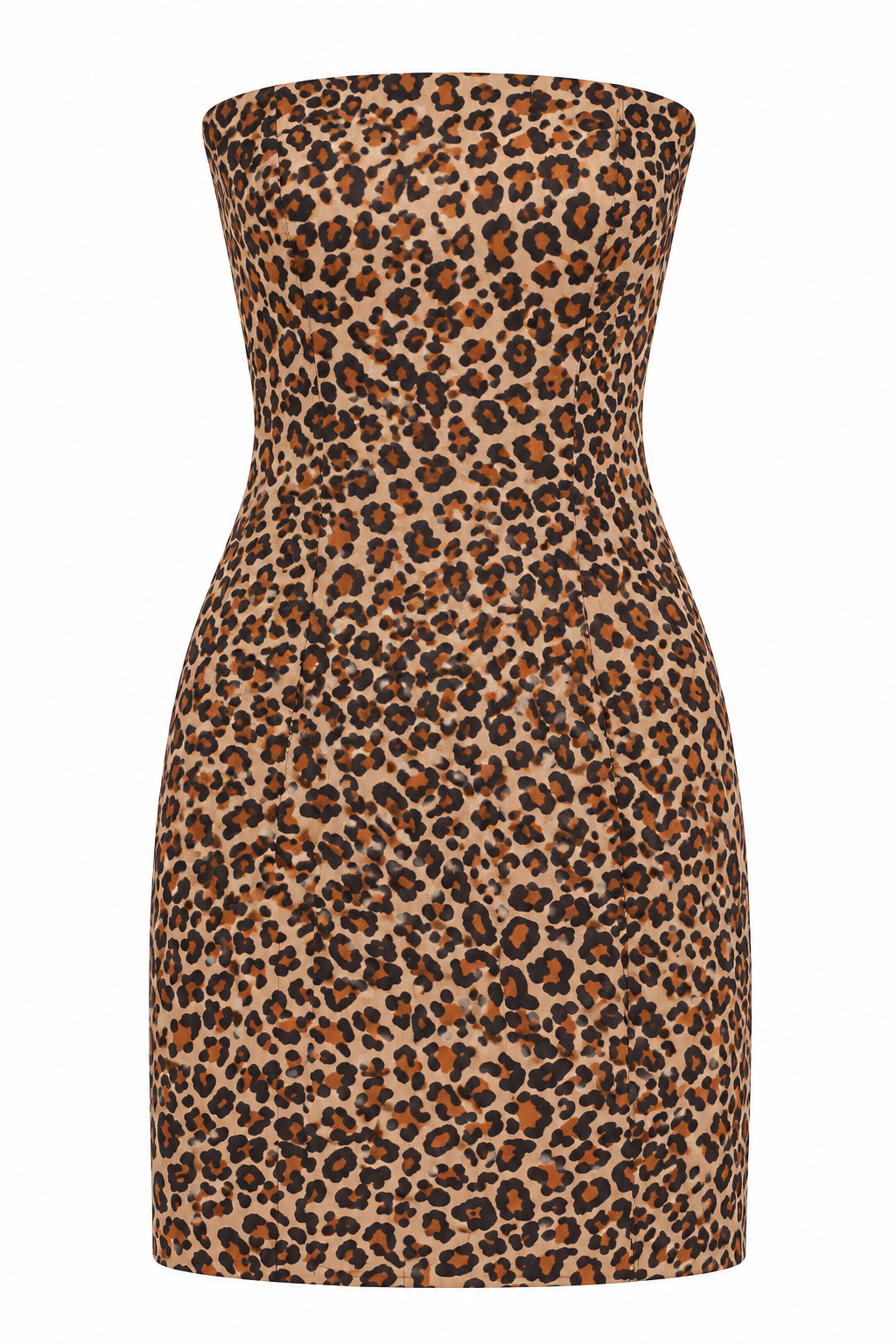 Leopard corset mini dress