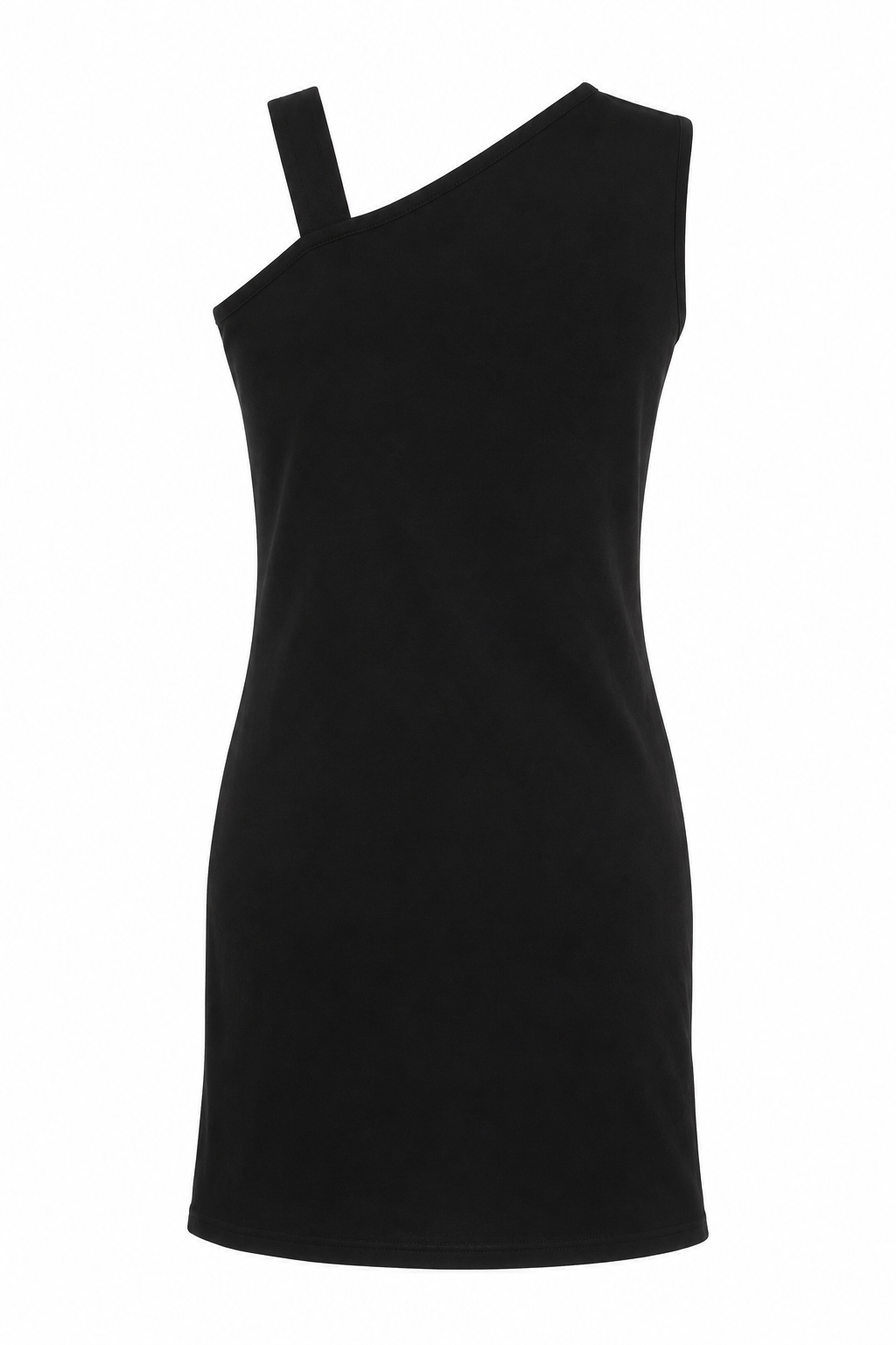 Mini black dress with side hoop