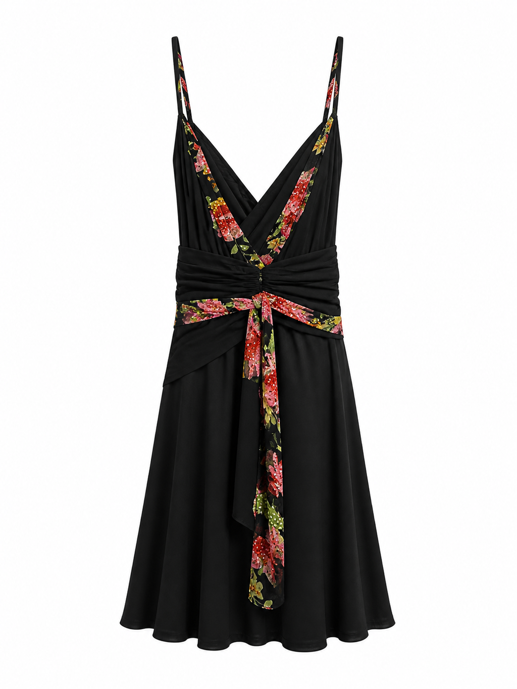 Vintage shiffon mini embellished dress
