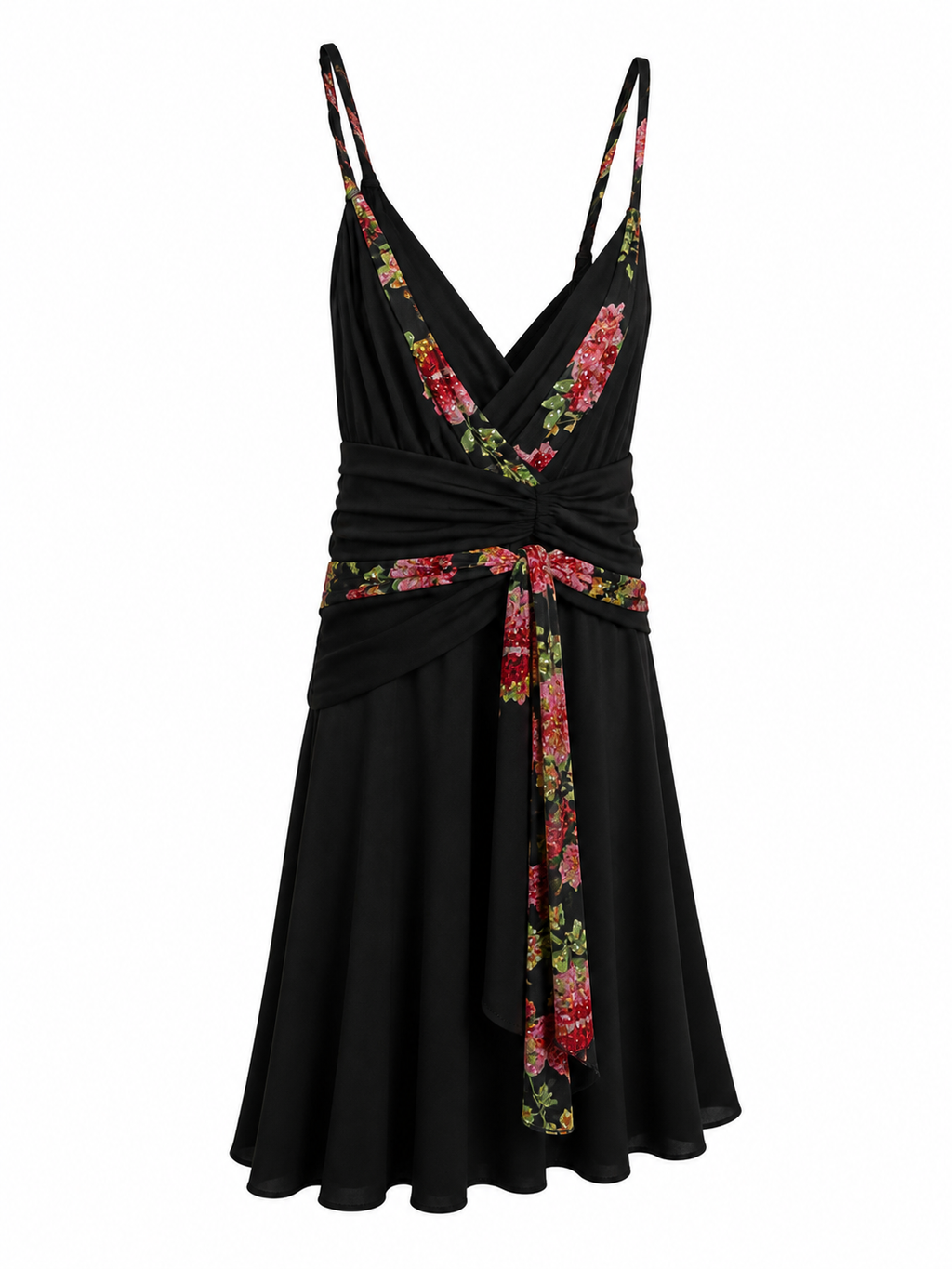 Vintage shiffon mini embellished dress
