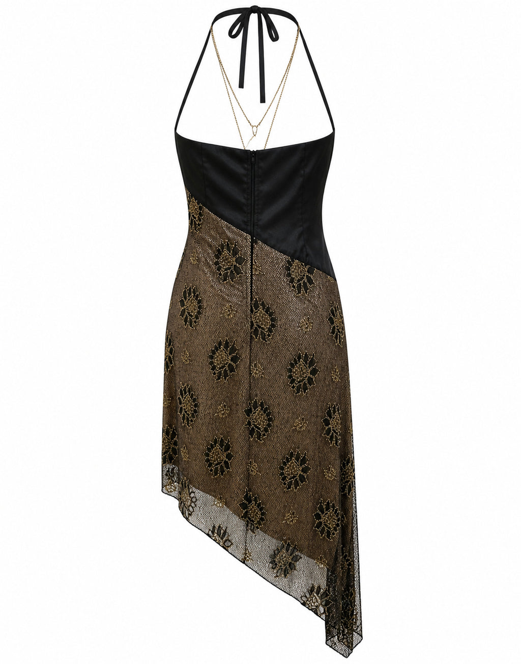 Deadstock asymmetrical lace dress