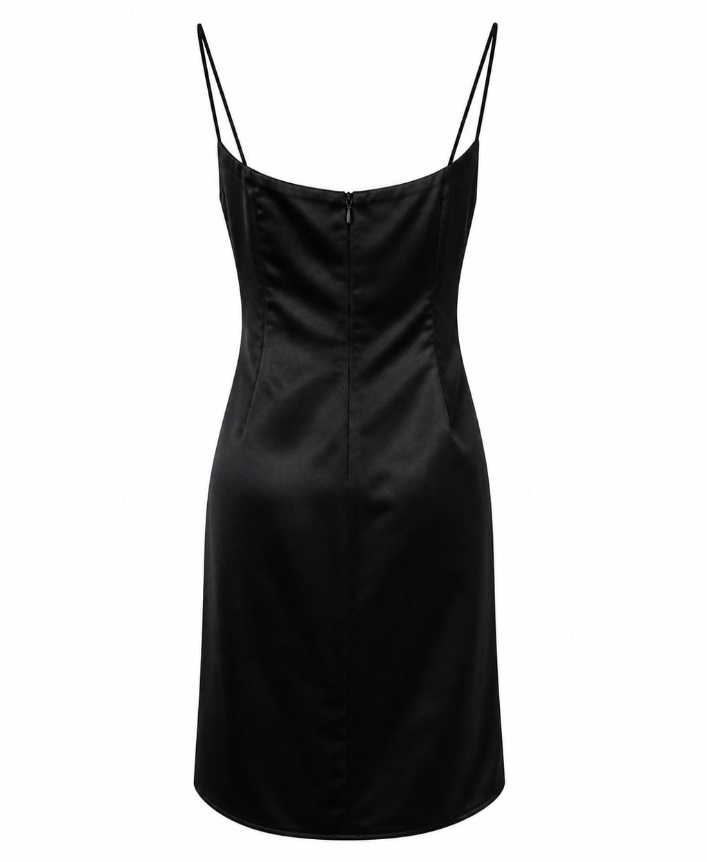 Thick satin corset dress