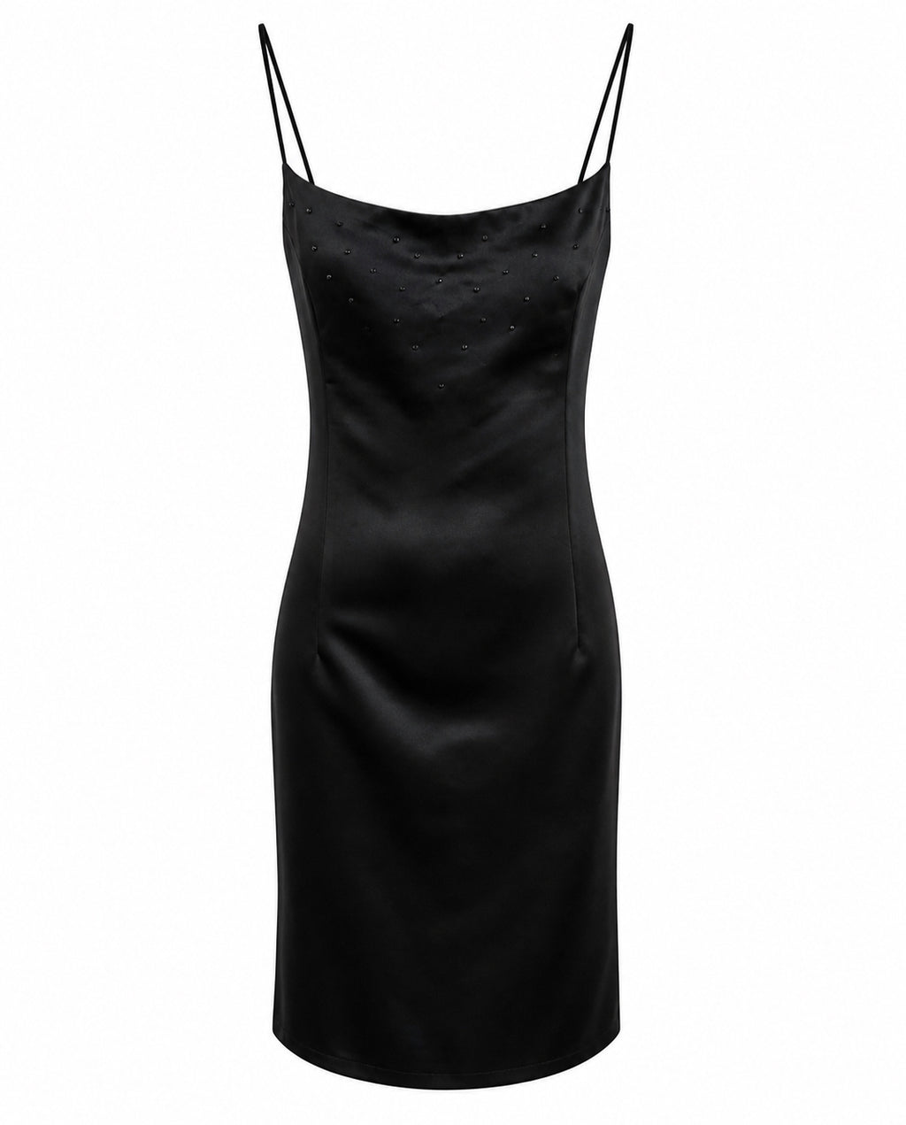 Thick satin corset dress