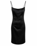 Thick satin corset dress