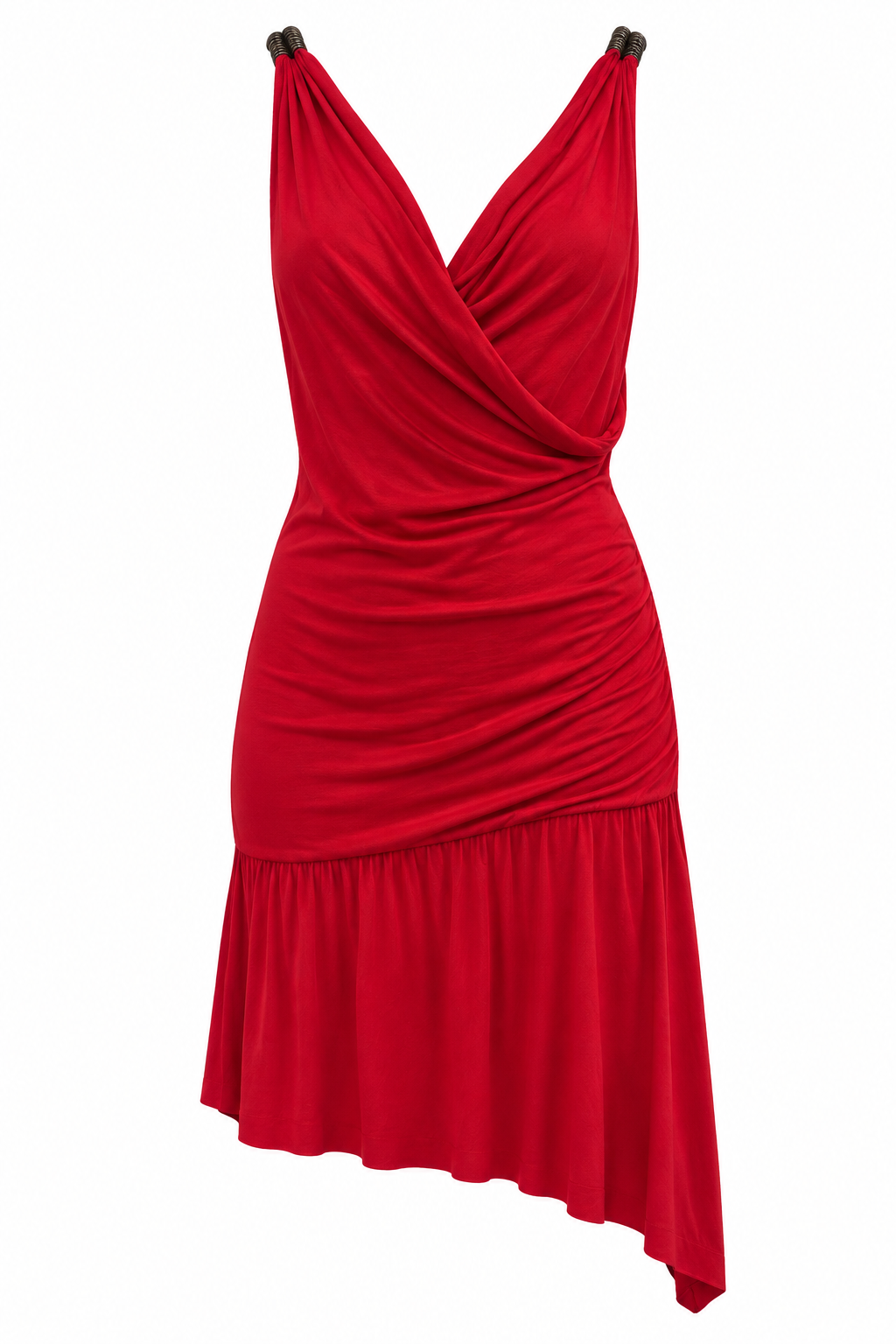 Draped dress with open back