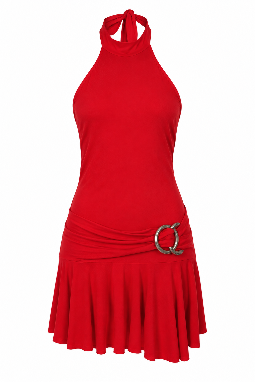 Y2K backless dress with hoop