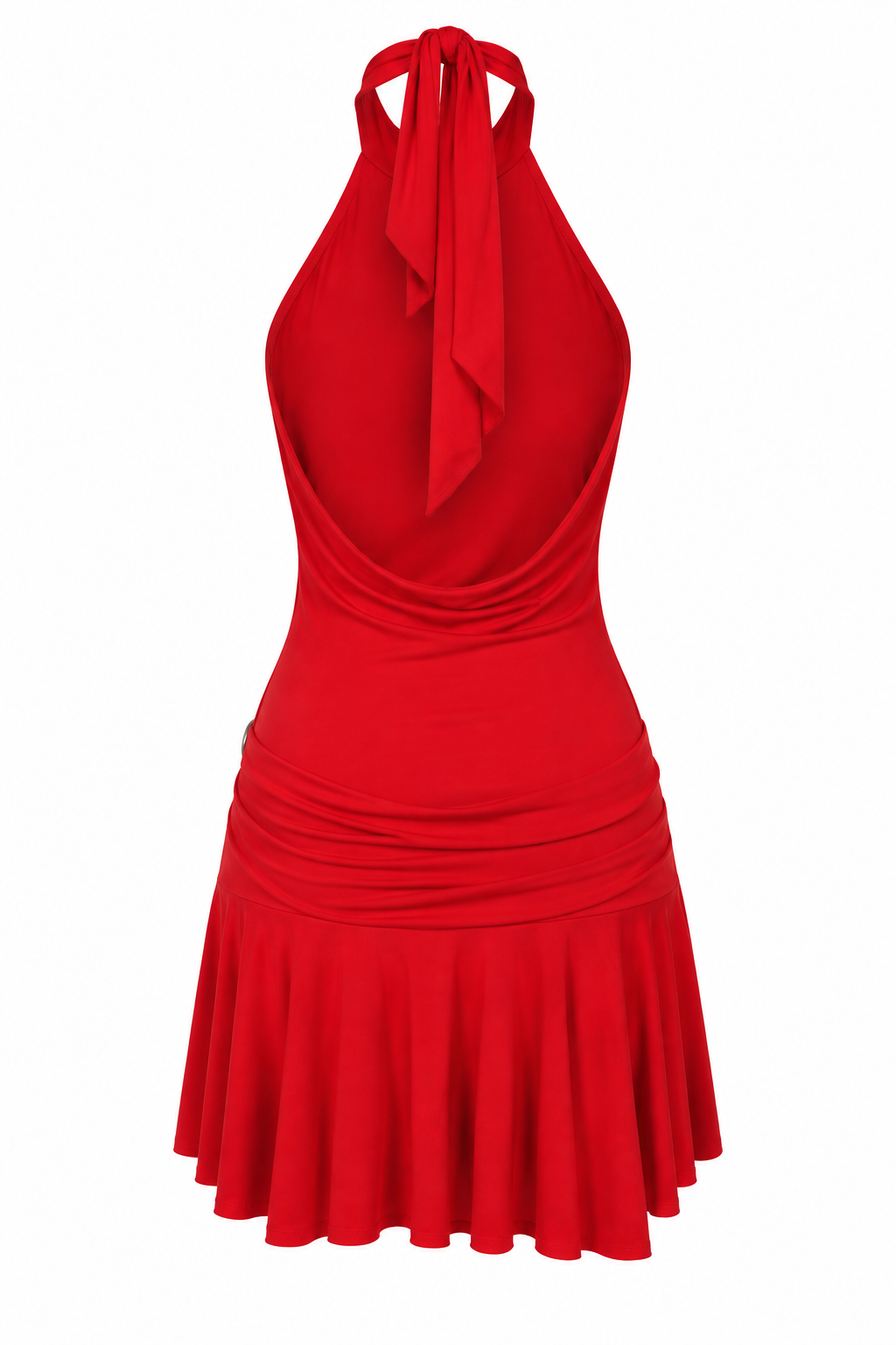 Y2K backless dress with hoop