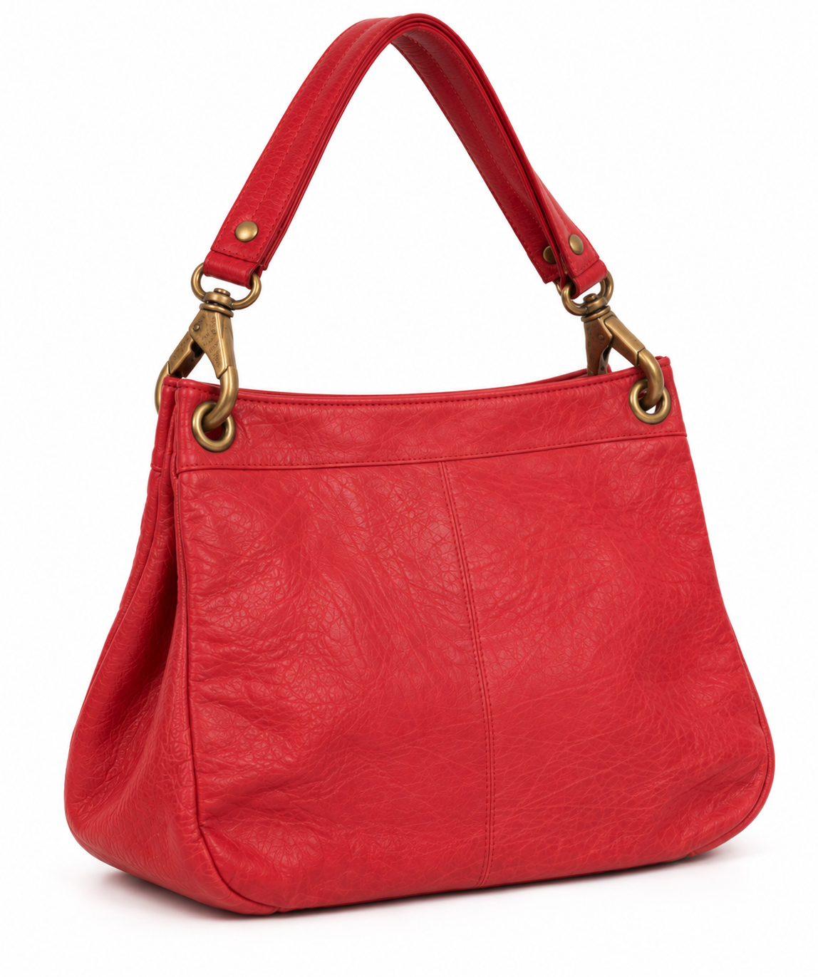 Vintage leather embroidered bag