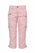 Pastel pink cargo capris
