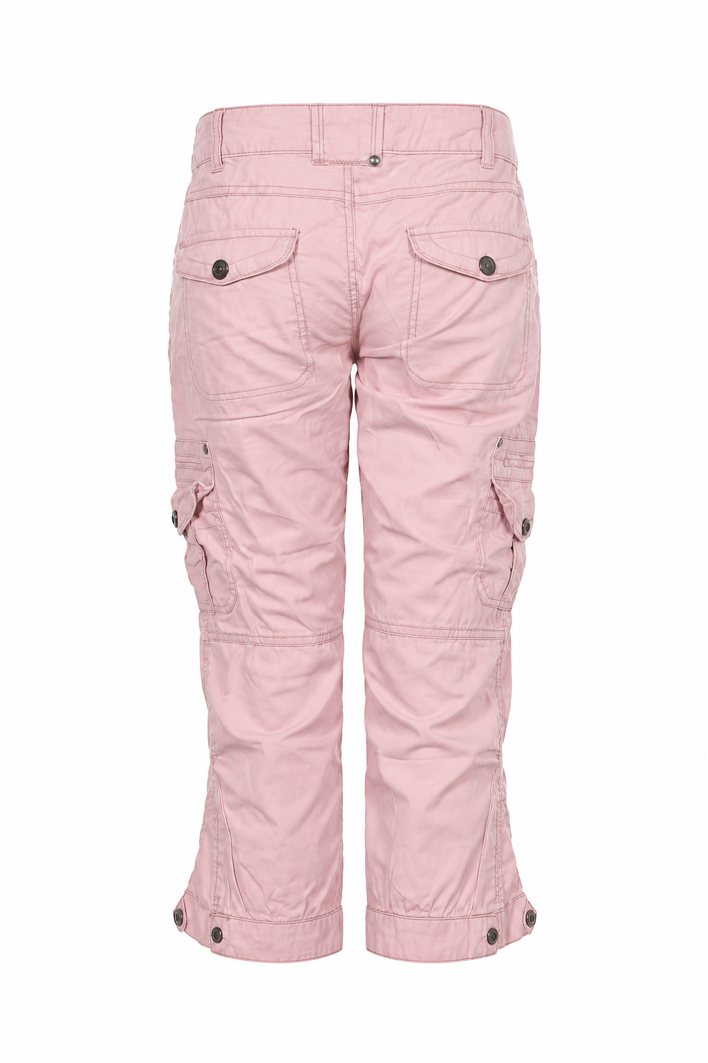 Pastel pink cargo capris