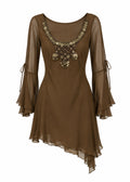 Deadstock silk blouse/mini dress