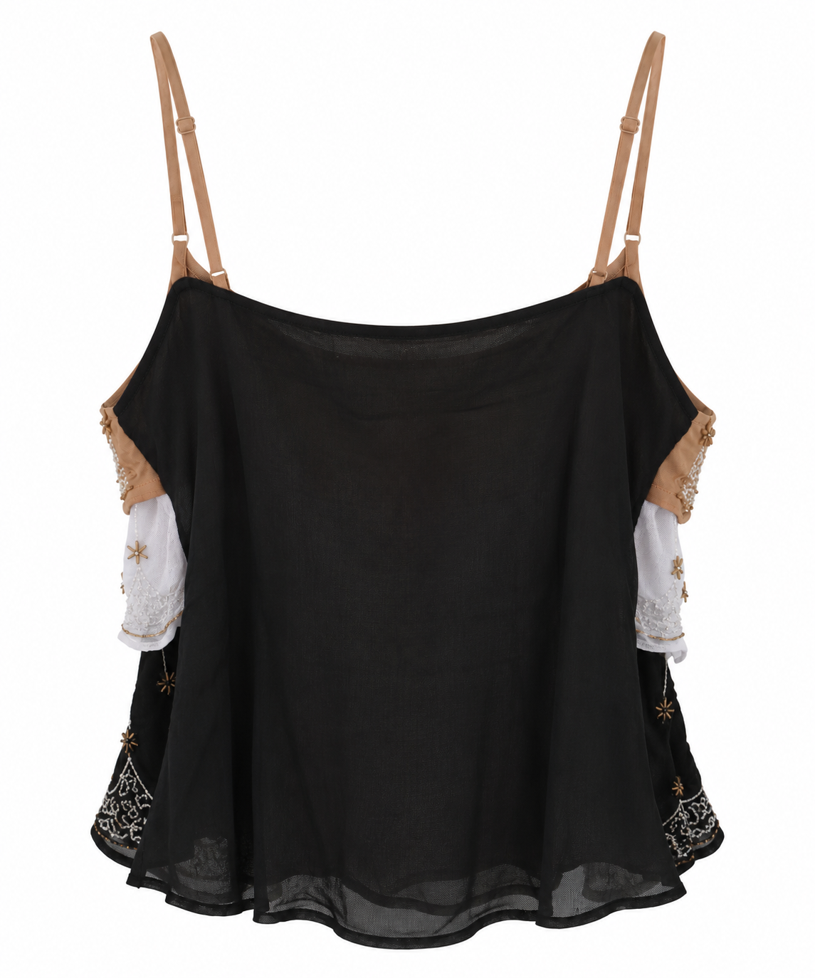 Silk beaded top