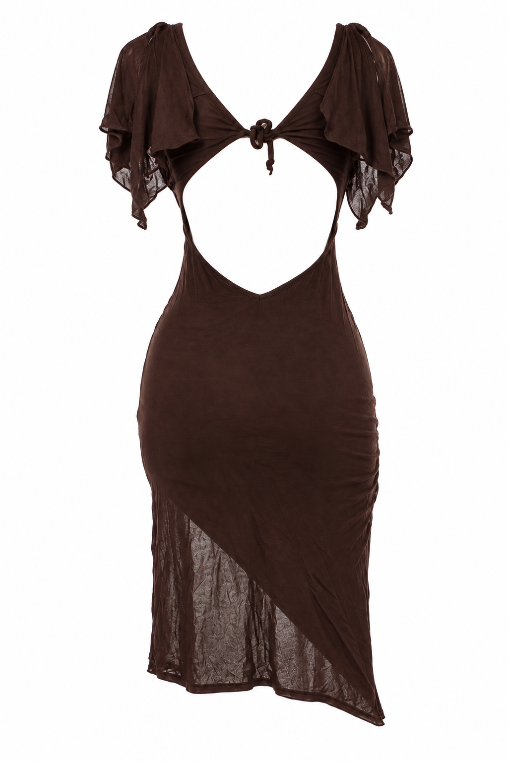 Backless asymmetrical dress