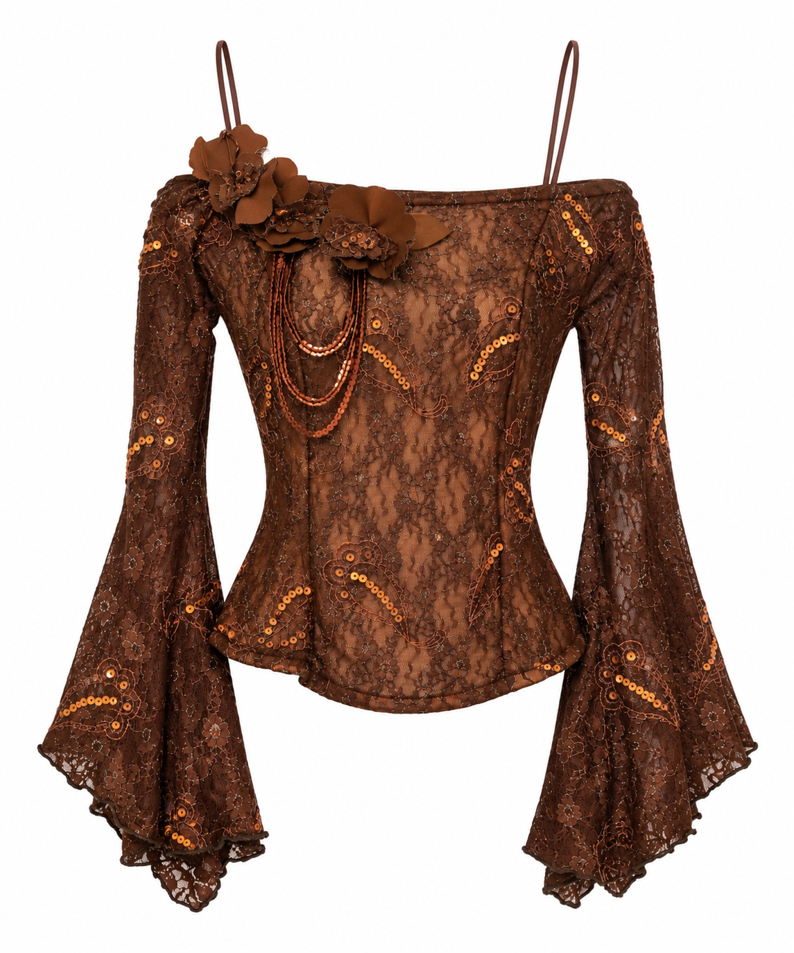 Deadstock “personal” lace corset top