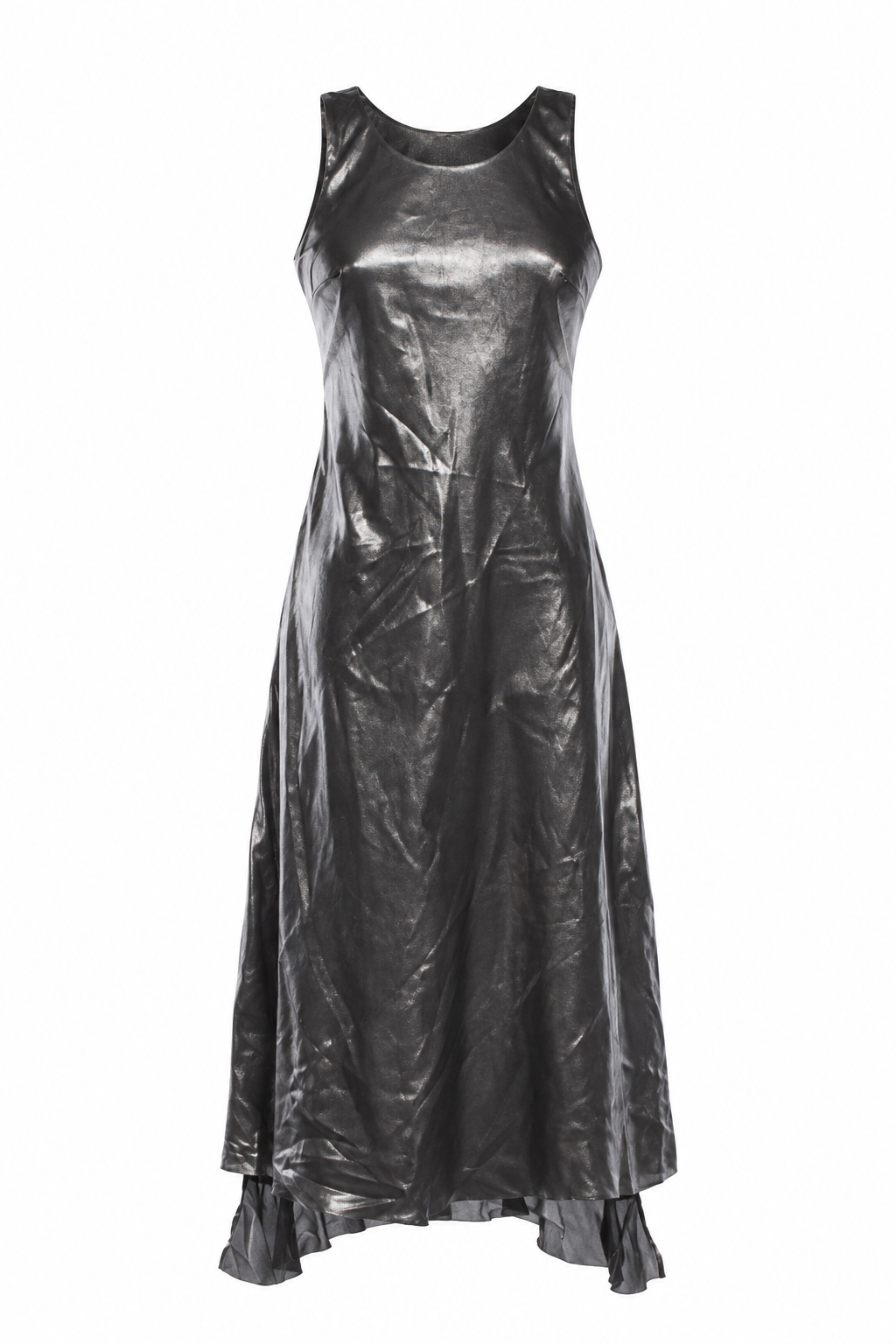 Metallic midi dress