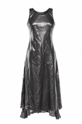 Metallic midi dress