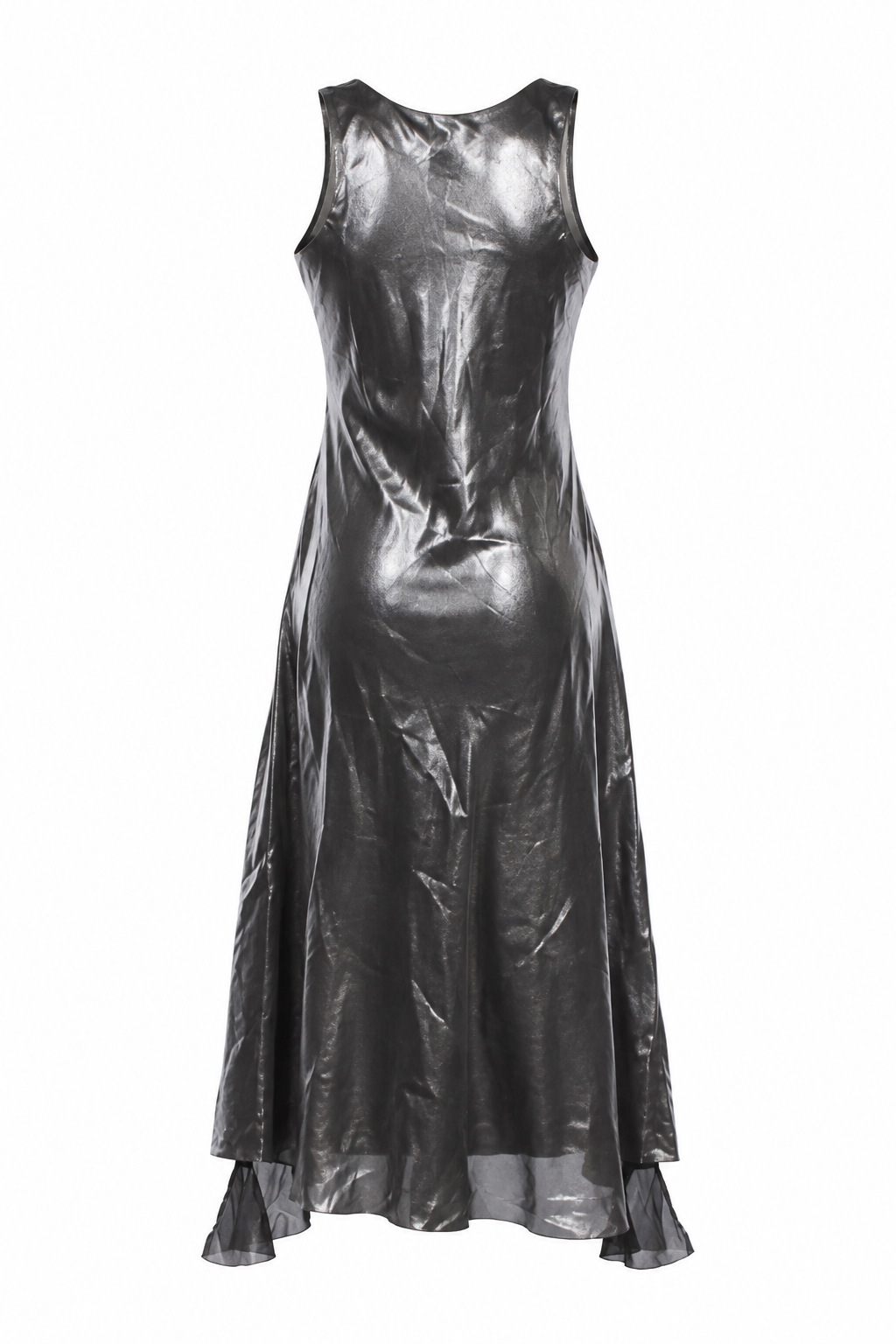 Metallic midi dress