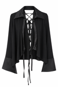 wrapped corset shirt