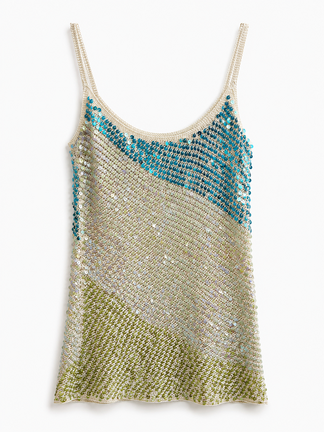 Vintage crochet beaded top