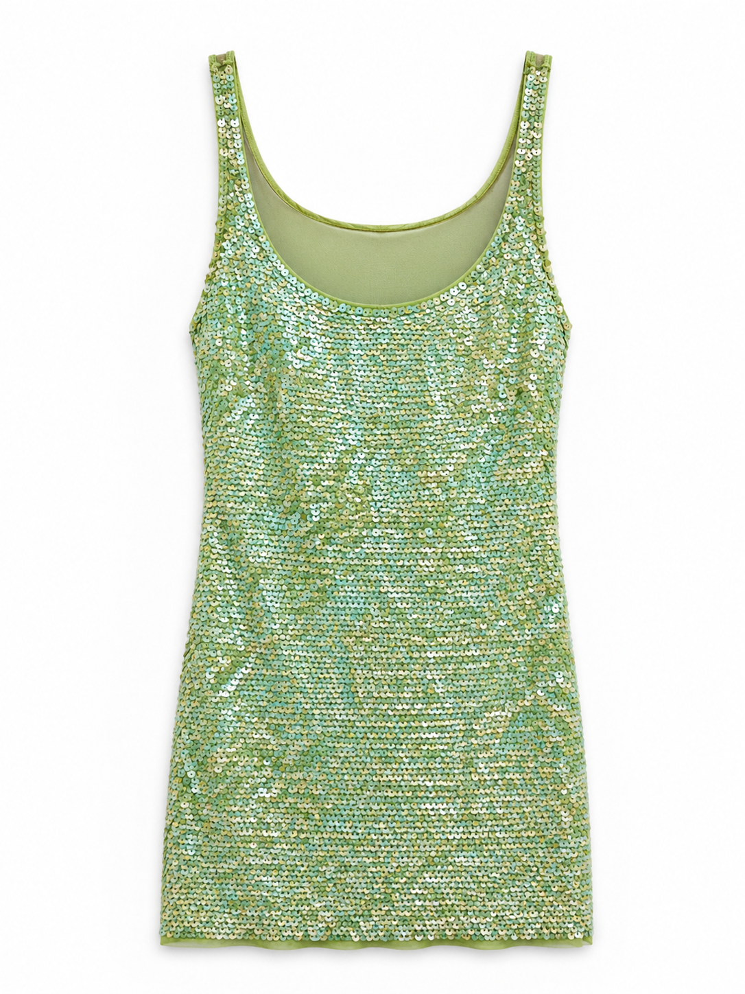 Deadstock sequin top with mesh back