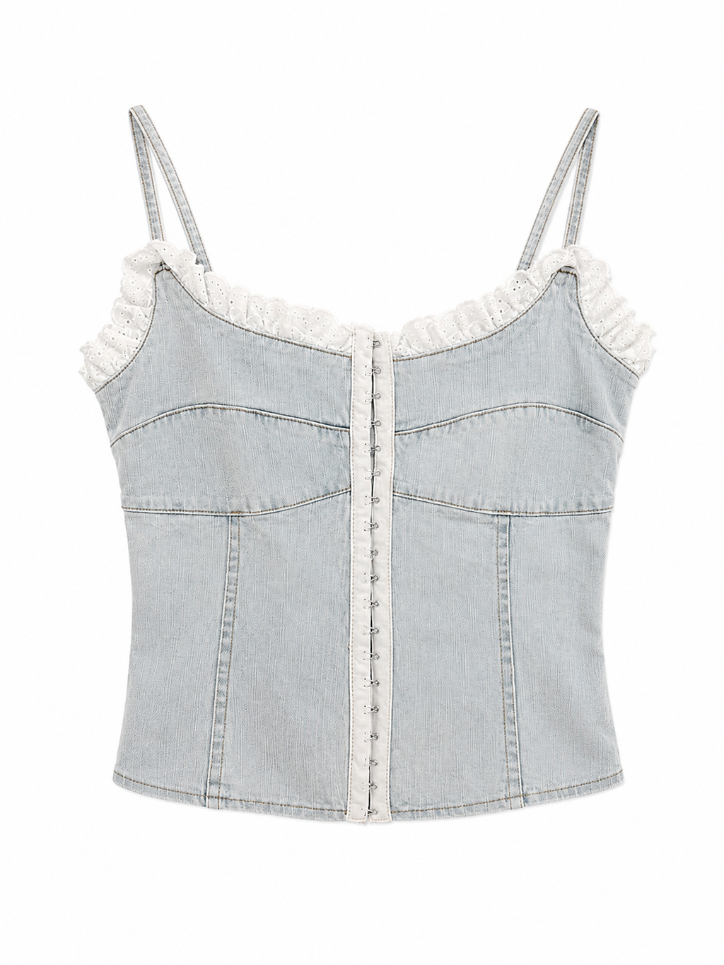 Denim corset