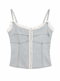 Denim corset