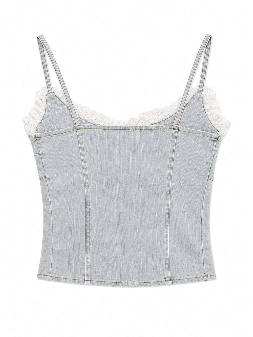 Denim corset