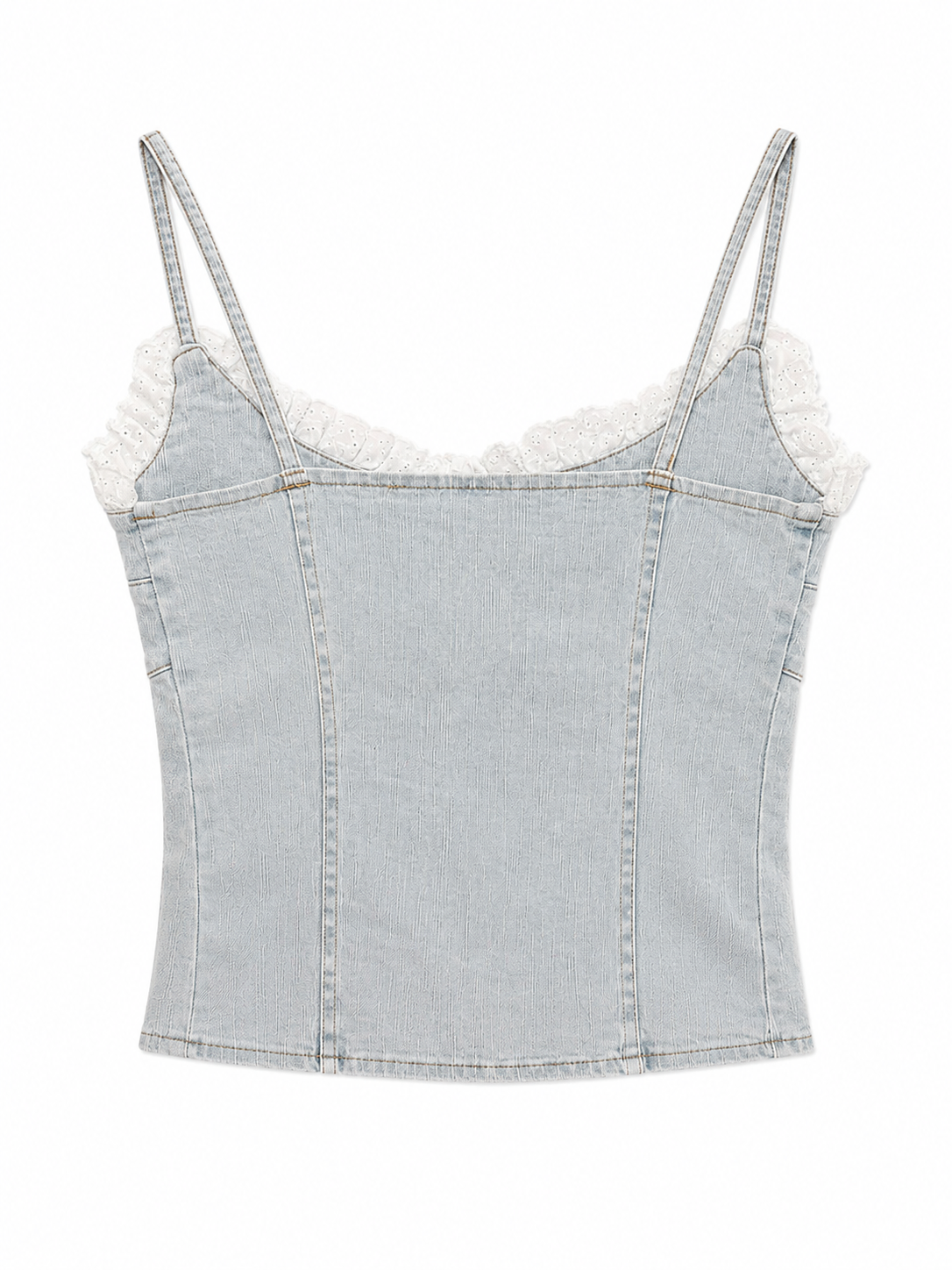 Denim corset
