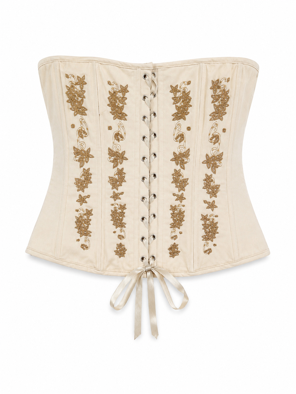 Embroidered corset